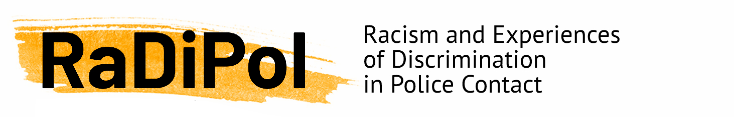 Logo RaDiPol – Racism and Experiences of Discrimination in Police Contact